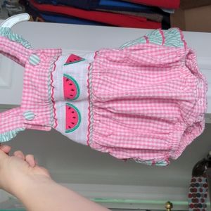 Lil Cactus watermelon romper